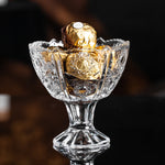 7-Pcs Crystal Glass Modern Desert Ice-Cream Sundae Bowl Set - Home Hatch