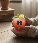 Ripple Bow Glass Coffee Mug