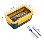 1400ml Lunch Box With Spoon and Chopsticks