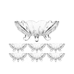 7-Pcs Crystal Glass Modern Desert Ice-Cream Sundae Bowl Set - Home Hatch