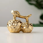 Golden Artificial Cherry Ceramic Décor Fruit | Centre Piece | Home Décor