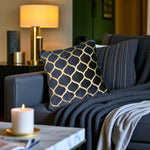 Pair of Abstract Gold on Black Pattern Velvet Cushion Covers - 2 Pcs