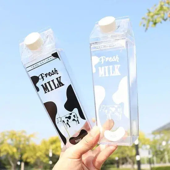 Acrylic Transparent Milk Bottle | Water & Juice Bottle for Daily Use