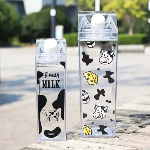 Acrylic Transparent Milk Bottle | Water & Juice Bottle for Daily Use