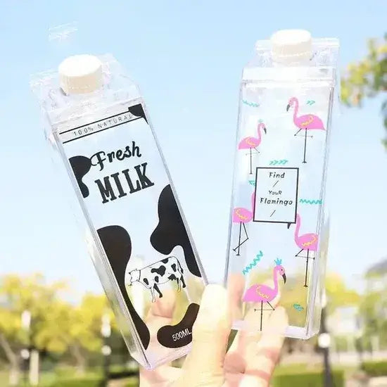 Acrylic Transparent Milk Bottle | Water & Juice Bottle for Daily Use