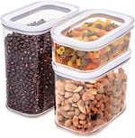 Airtight Food Storage Containers with Lids – Stackable Kitchen & Pantry Organizer Jars