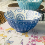 Danny Home Multicolour Turkish Porcelain Cereal and Soup Bowls - Set of 6