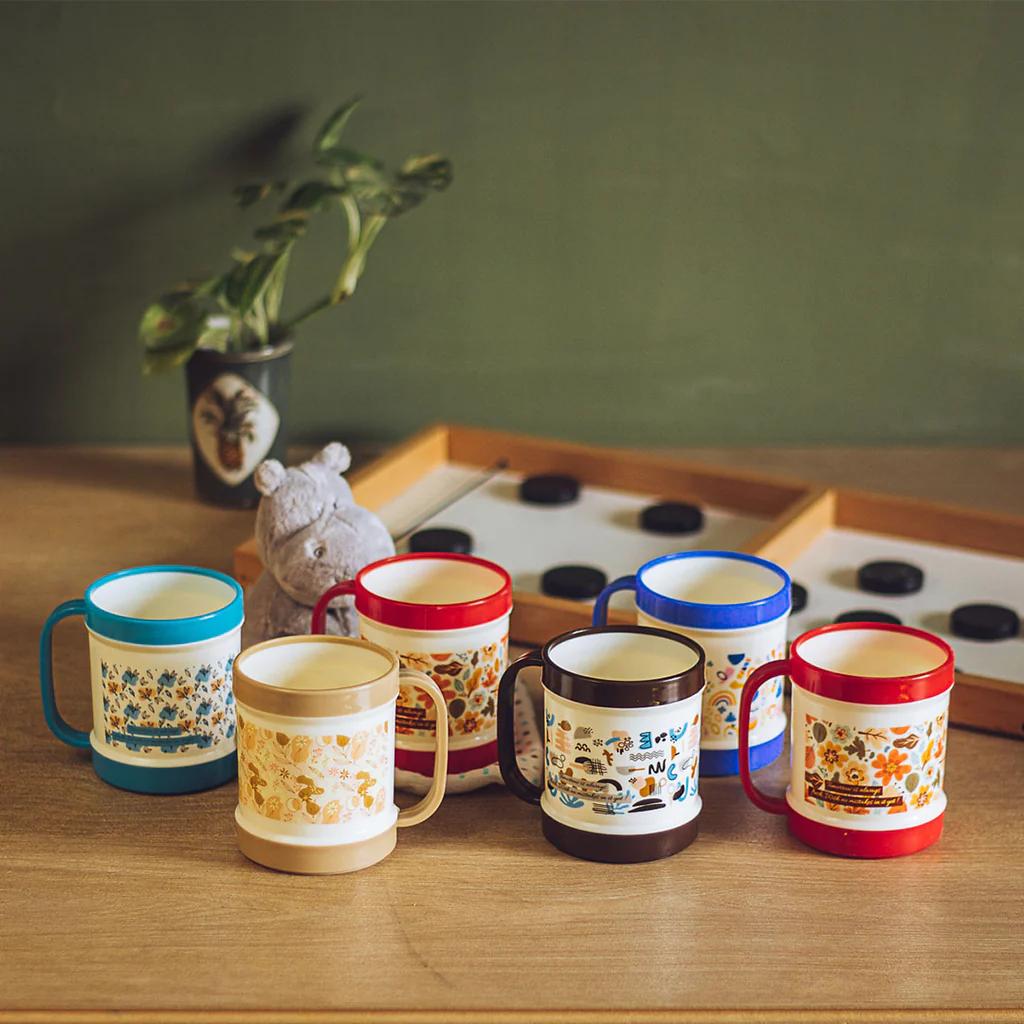 ALPHA PRINTED KIDS PLASTIC MUG 2PC SET - 400ML - Home Hatch