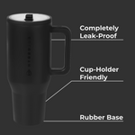 HydroJug Traveler 32oz - Black | Insulated Stainless Steel Tumbler