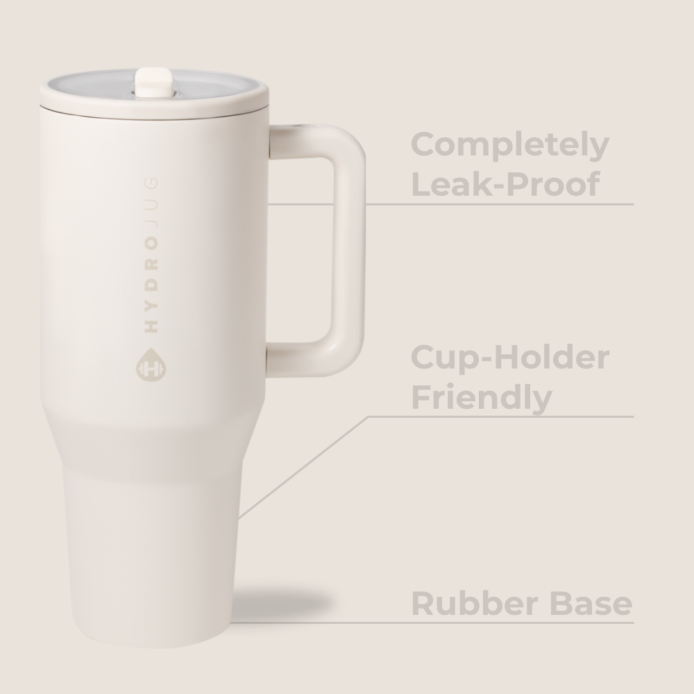 HydroJug Traveler 32oz - Cream | Insulated Stainless Steel Tumbler