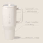 HydroJug Traveler 32oz - Cream | Insulated Stainless Steel Tumbler