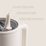 HydroJug Traveler 32oz - Cream | Insulated Stainless Steel Tumbler
