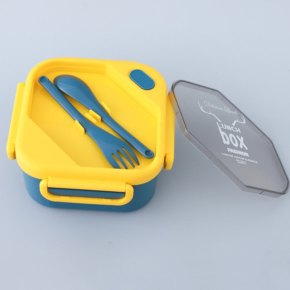 Antlers Printed Lunch Box With Cutlery