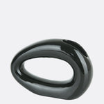 Asymmetrical Hallow Ceramic Vase Pair Black | Pots & Vases