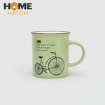 Bicycle Print Ceramic Coffee and Tea Mug