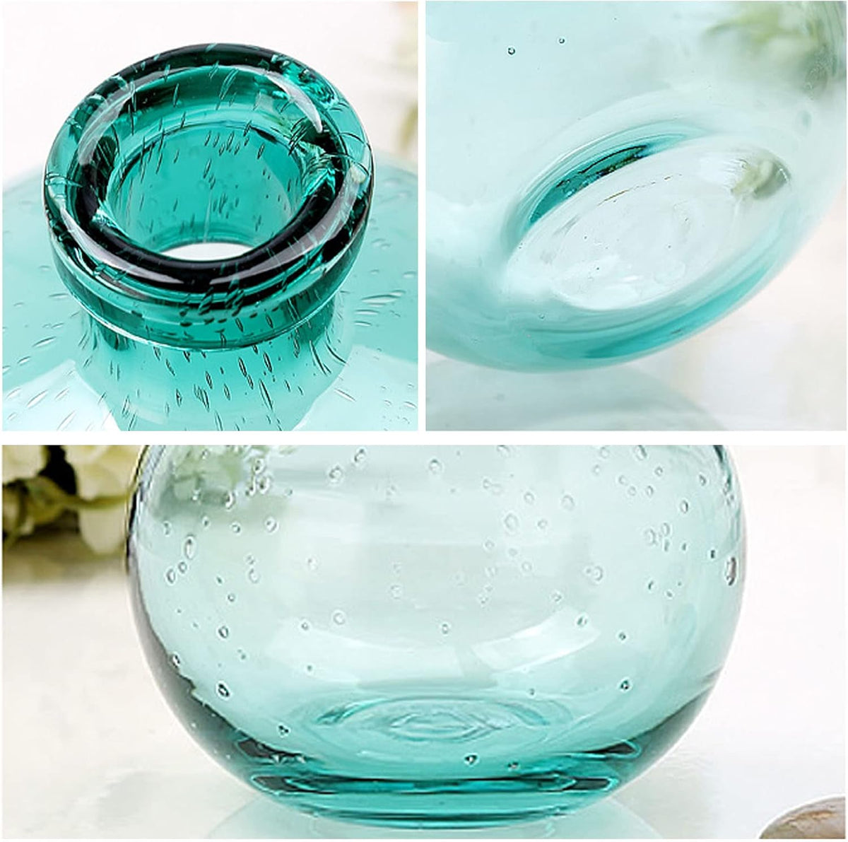 Vintage Transparent Bud Glass Vase | Home Decor