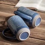 Blue Stoneware Coffee Mug 550ml Pakistan – Large Heat-Retaining Stoneware Cup for Coffee, Tea & Daily UsE