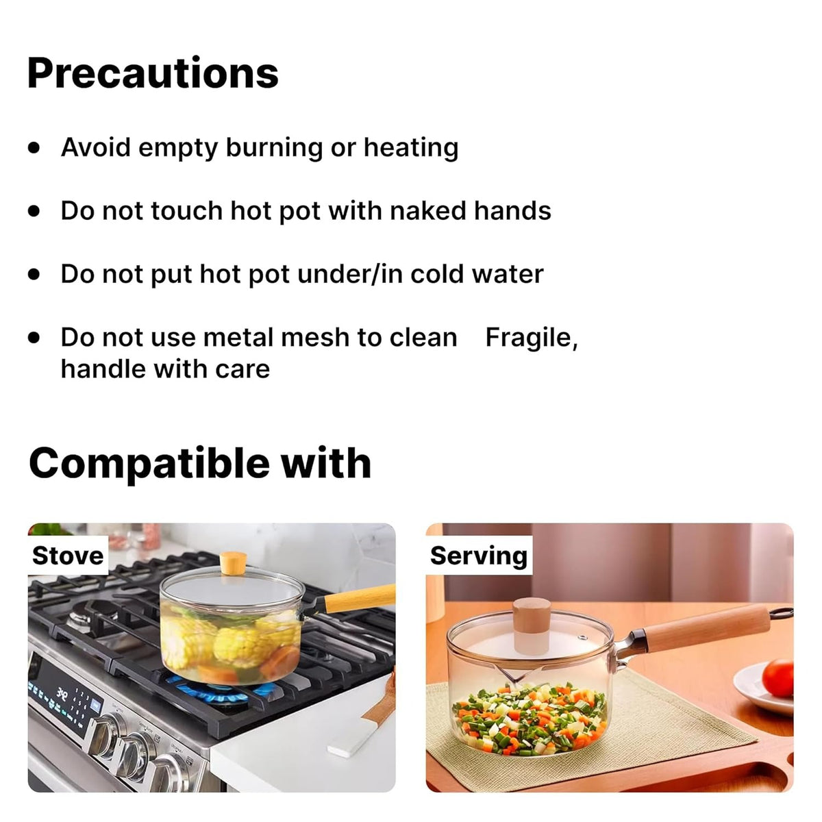 borosilicate glass saucepan Pakistanglass cooking pot with lidtransparent saucepan Pakistanheat resistant glass cookwareHome Hatch cookwareglass milk pot with handleclear cooking saucepanmodern glass cookware Pakistanglass soup potborosilicate kitchen pot