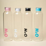 Borosilicate Glass Water Bottle with Plastic Cap – Leakproof – Home Hatch Pakistan