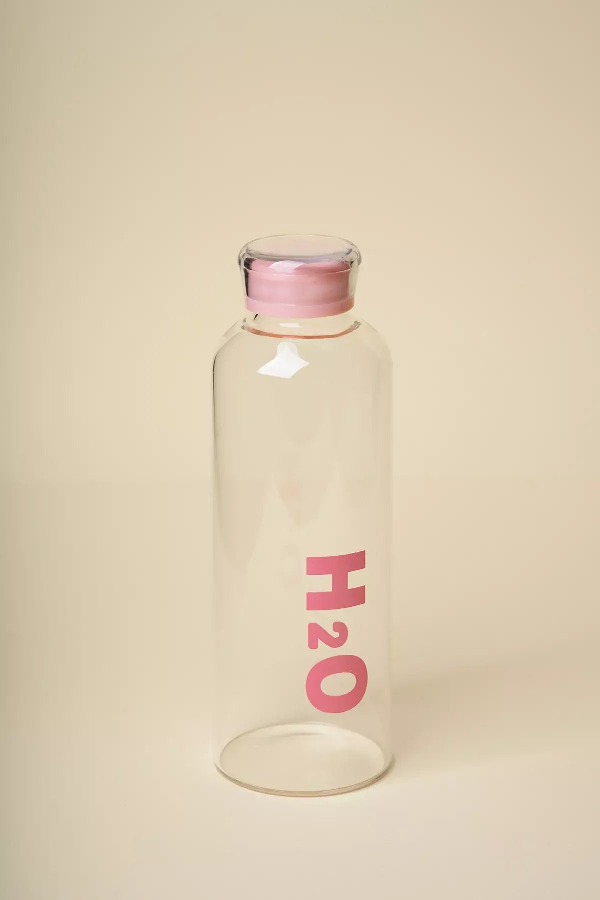 Borosilicate Glass Water Bottle with Plastic Cap – H2O Style Leakproof