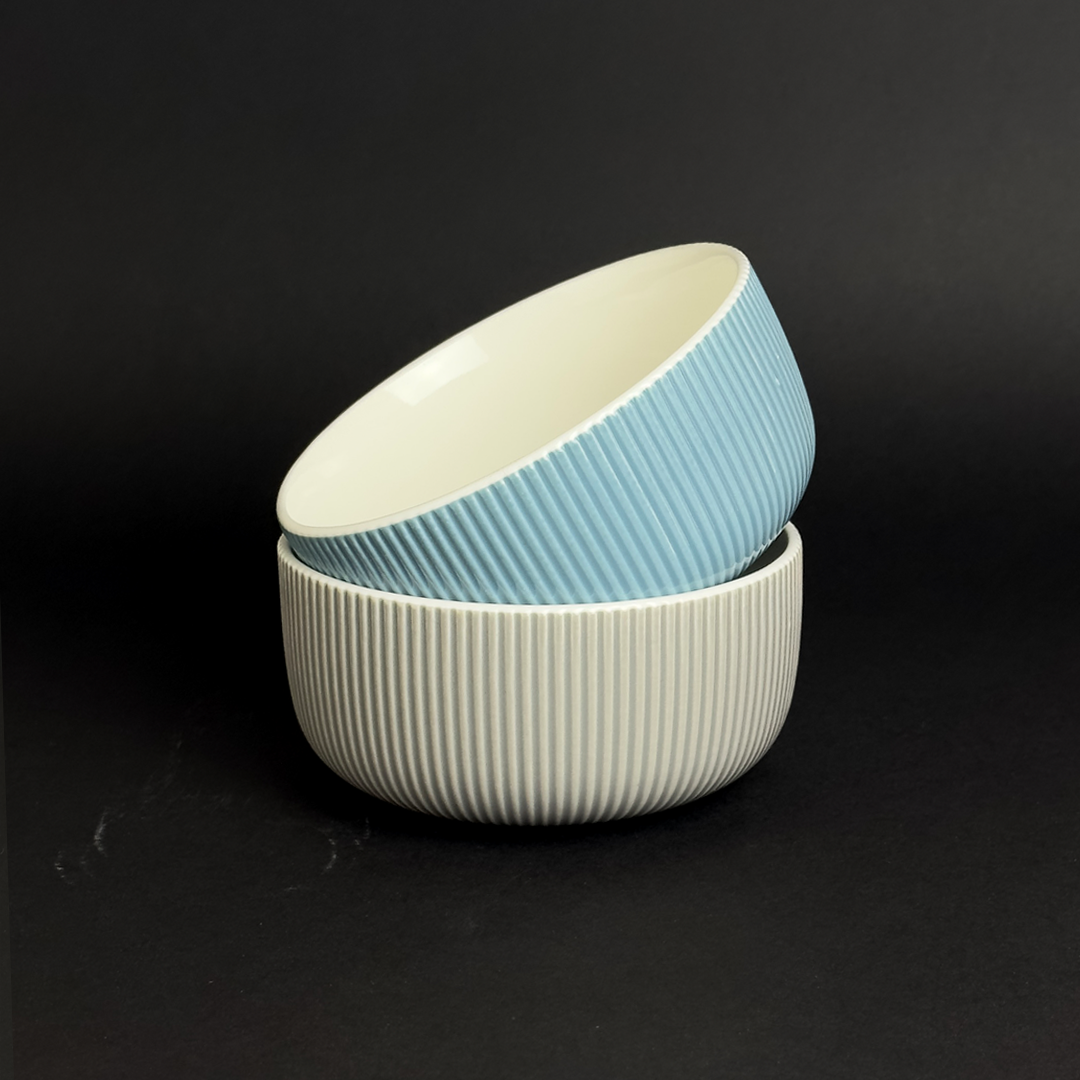 Ribbed Style Porcelain Bowls | Kitchenware