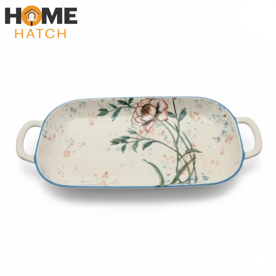 Brilliant 14" Oval Plate with Handle