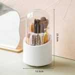 Makeup organizer with swivel base for brushes and tools