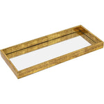 Versatile Gold Border Elegant Decor Mirror Tray
