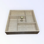 Faux Leather Crocodile Dry Fruit Tray | Premium Serving Platter for Nuts