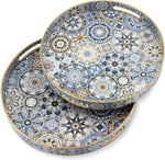 Oblong Abstract Pattern Design Serving Tray | Décor Tray