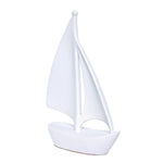 Modern Ceramic Sailboat Figurine | Home Décor