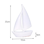 Modern Ceramic Sailboat Figurine | Home Décor