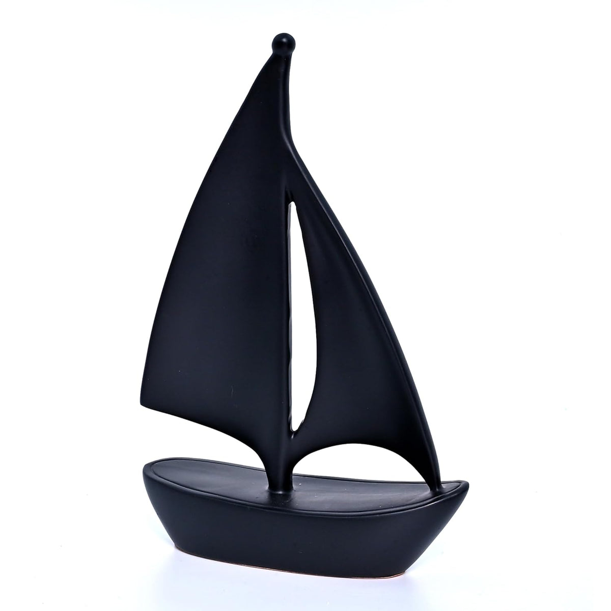 Modern Ceramic Sailboat Figurine | Home Décor
