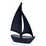 Modern Ceramic Sailboat Figurine | Home Décor