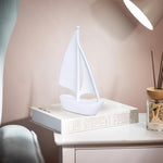 Modern Ceramic Sailboat Figurine | Home Décor