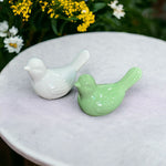 Ceramic Sparrow Statue | Bird Figurine | Home Décor