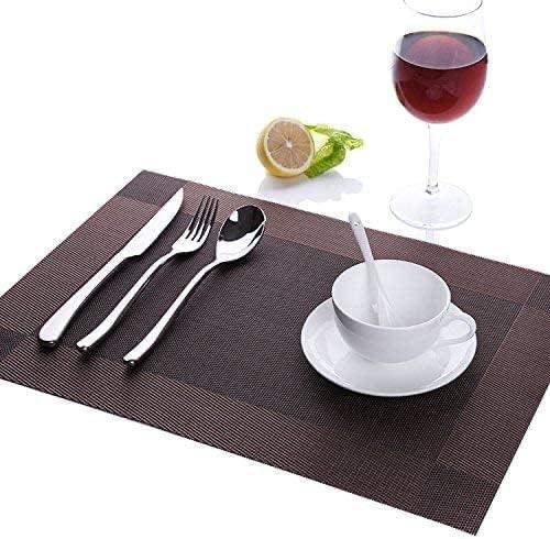 Checkered PVC Table Placemats –Dining Mats Set of 6