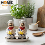 بسٹرو شیف نمک اور کالی مرچ شیکر سیٹ | باورچی خانے کے لوازمات