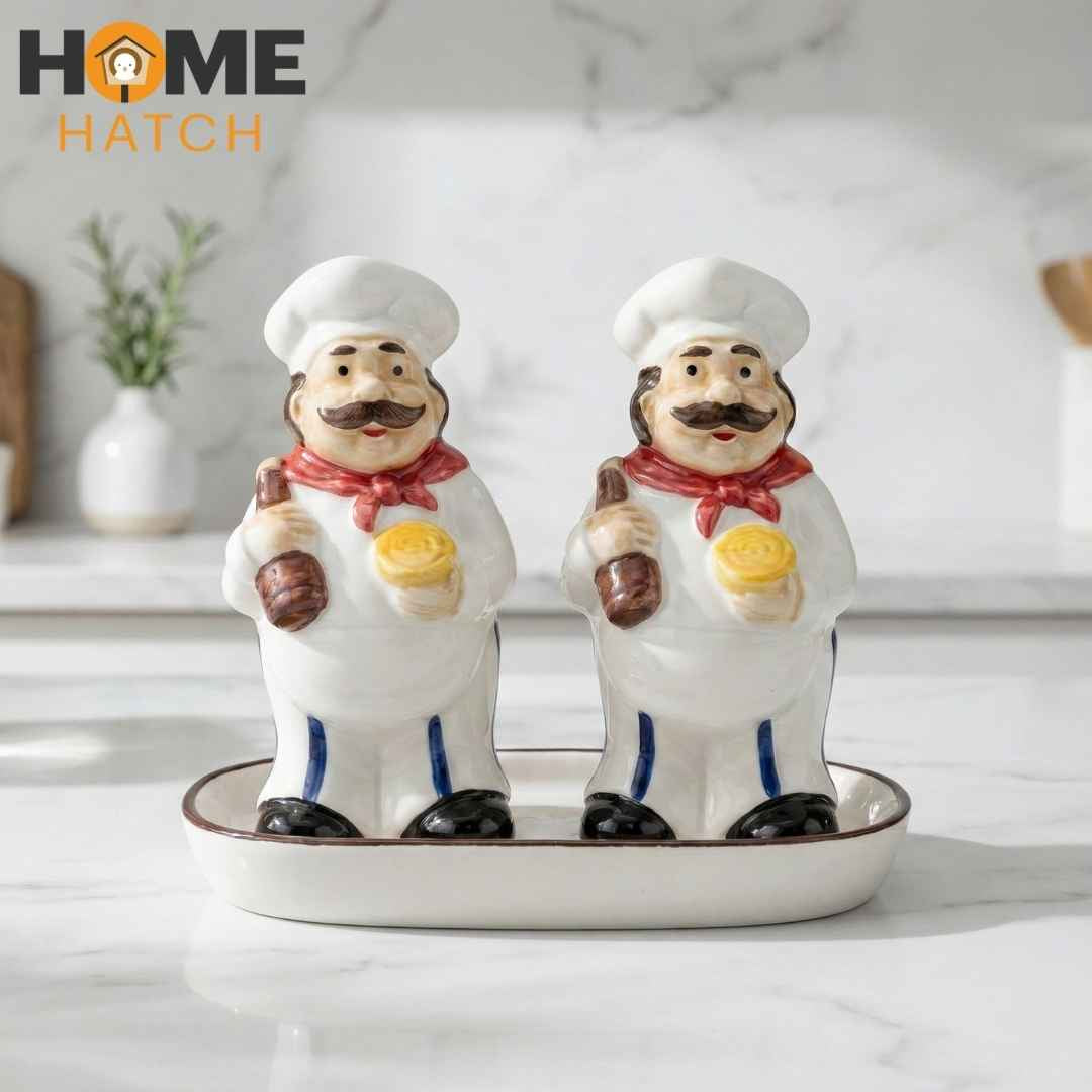 بسٹرو شیف نمک اور کالی مرچ شیکر سیٹ | باورچی خانے کے لوازمات