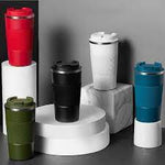 Insulated Stainless Steel Car/Travel Coffee Mug with Non-Slip Case - Home Hatch