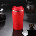 Insulated Stainless Steel Car/Travel Coffee Mug with Non-Slip Case - Home Hatch