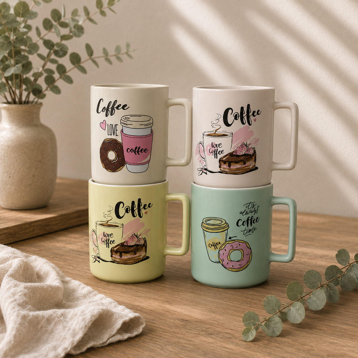 coffee doodle ceramic mugprinted ceramic mugcolorful coffee mugceramic coffee cupprinted tea mugcoffee mug with handlecute coffee mugceramic mug for officeaesthetic coffee mugcoffee mug Pakistan