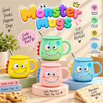 colorful monster ceramic mugmonster coffee mug with lidceramic mug with spooncute cartoon character mugcute ceramic coffee mugcartoon tea cup with lidcolorful coffee mugceramic mug giftcute coffee mug Pakistanceramic mug with lid and spoon PakistanColorful monster ceramic coffee mug with matching lid and spoon, featuring a cute cartoon character design for tea, coffee, home, office and gifting.