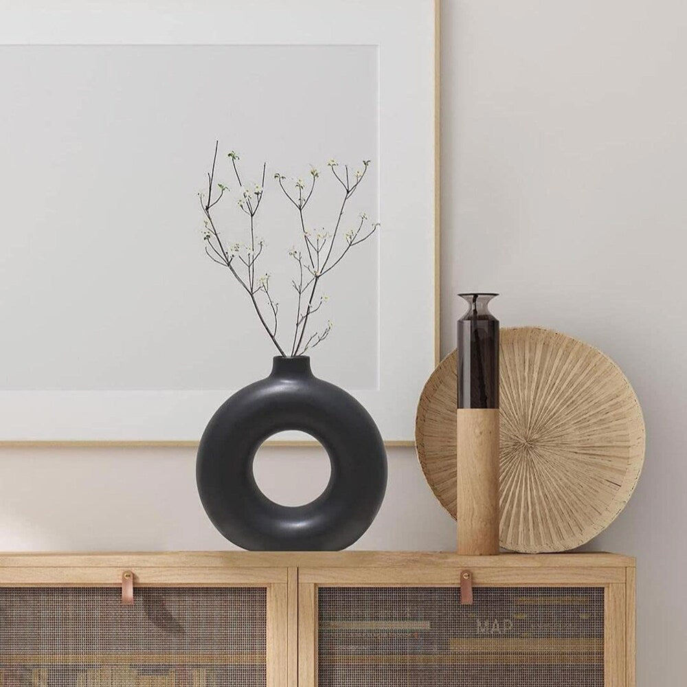Contemporary Donut Ceramic Vase | Pots & Vases | Home Décor