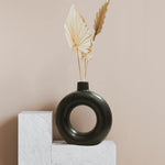 contemporary donut ceramic vase modern decorative home décor accent Home Hatch Pakistandonut ceramic vase Pakistanmodern home decor vaseaesthetic vase Pakistanceramic decorative vaseminimalist vase decorHome Hatch vasescandinavian home decor Pakistandried flower vaseunique shape vasemodern table decor