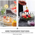 Delisoga 7-Pcs Crystal Glass Modern Desert Ice-Cream Sundae Bowl Set