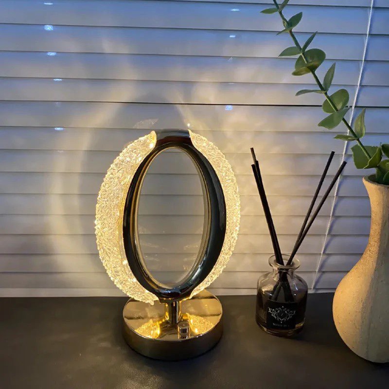 Crystal Golden Led Table Lamp