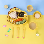 Cute Dinosaur Toddlers Serving set | Children Food Supplement Tableware - Home Hatch