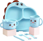 Cute Dinosaur Toddlers Serving set | Children Food Supplement Tableware - Home Hatch