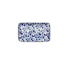 DANNY HOME 3.7″ Ceramic Floral Design Rectangular Serving Plate | Elegant Tableware